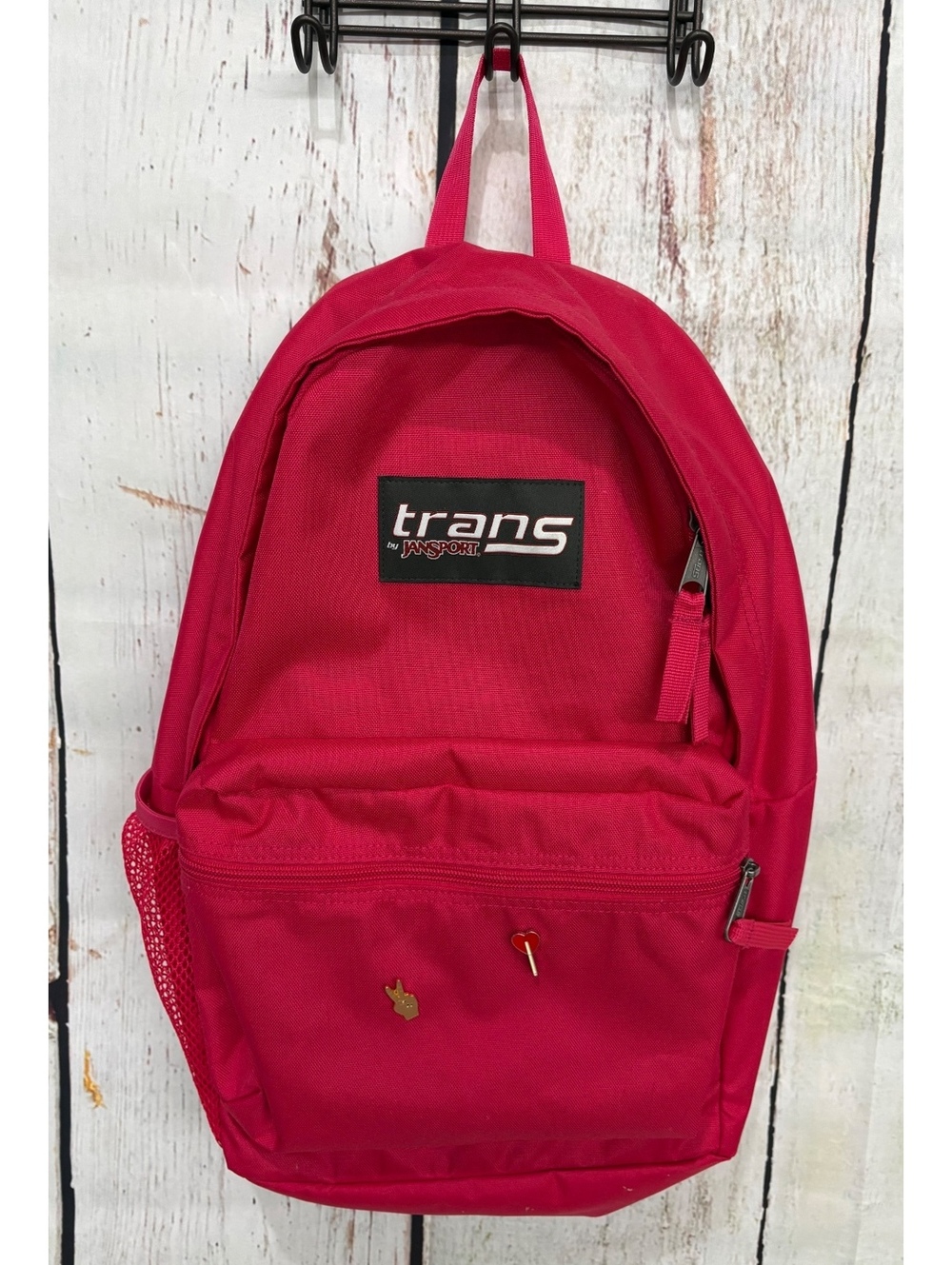 Trans by JanSport Hot Pink Backpack with Front Pocket and Adjustable Straps